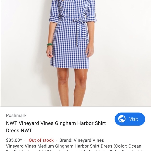 ISO Vineyard Vines Harbor Dress Size 10 or 12. - Picture 2 of 2